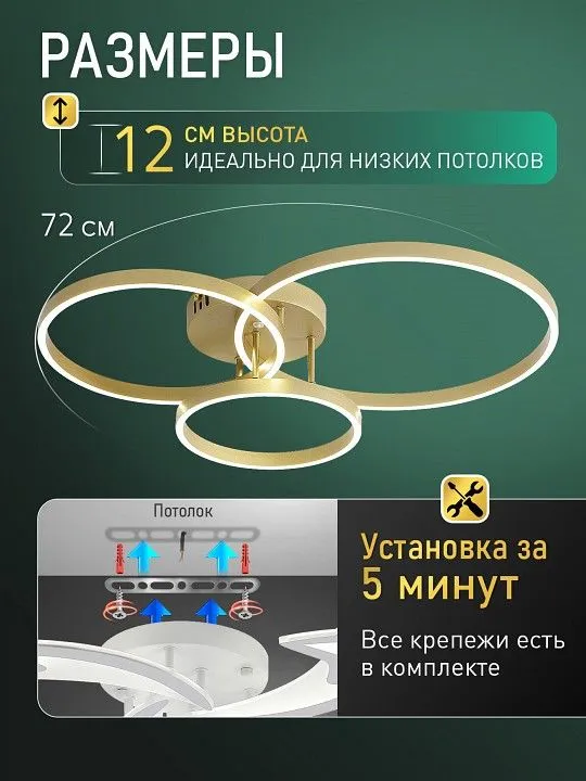 Потолочная люстра Natali Kovaltseva  LED LAMPS 81480