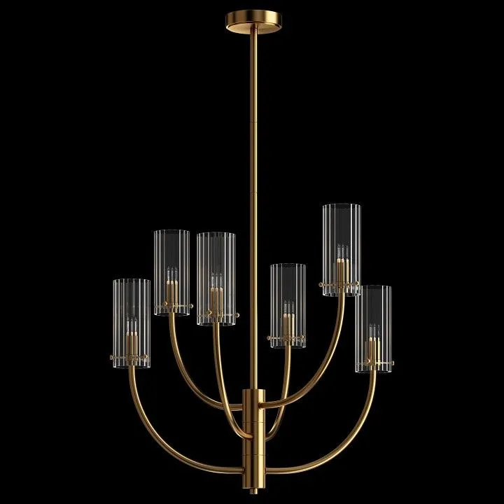 Люстра на штанге Maytoni Арко MOD223PL-06BS