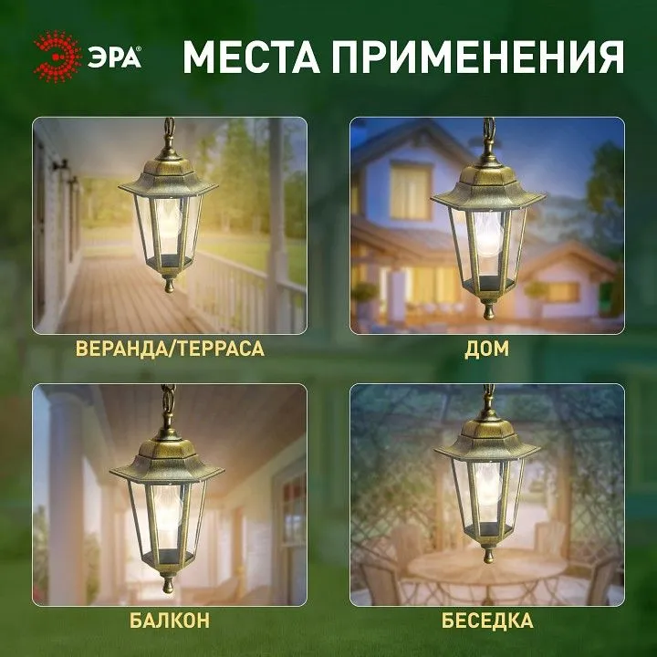 Подвесной светильник Эра  НСУ 06-60-001 бронза