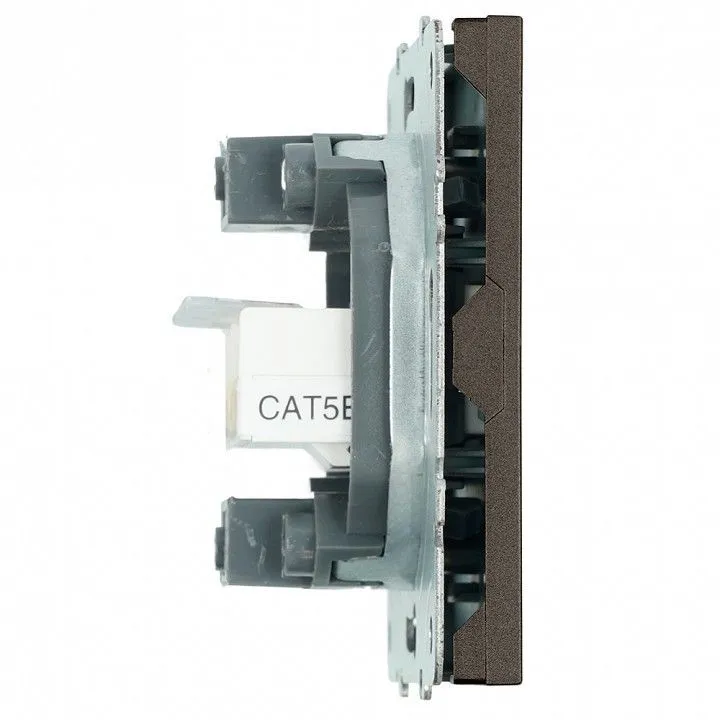 Розетка двойная Ethernet RJ-45 без рамки Stekker Эмили 49926