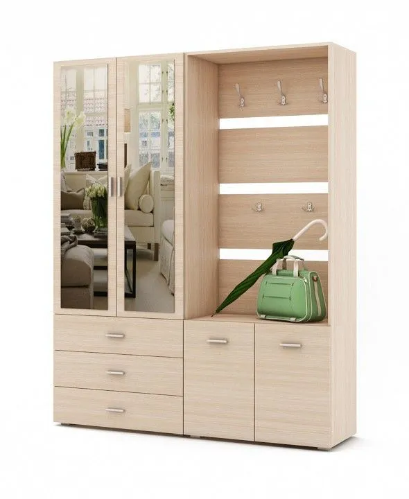 Стенка для прихожей ВМФ Мартин-2 ПРМ-2-ДМ Стенка для прихожей ВМФ Мартин-2 ПРМ-2-ДМ