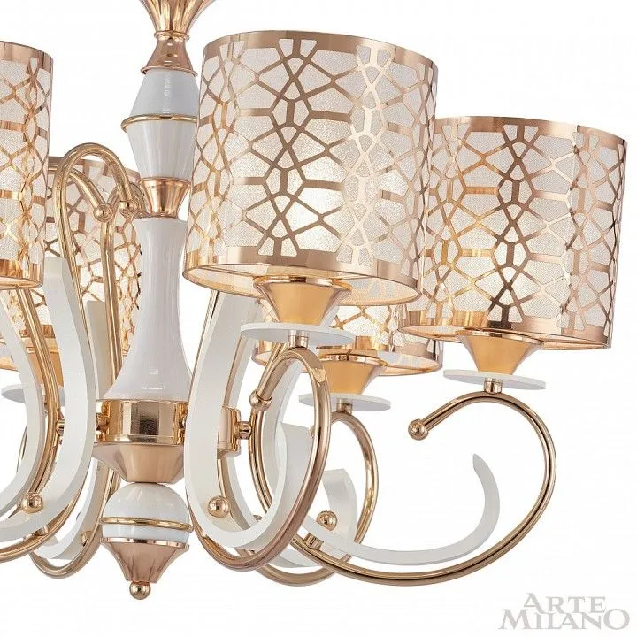 Подвесная люстра Arte Milano Florentia-1237 301237/6 Wh/Gd