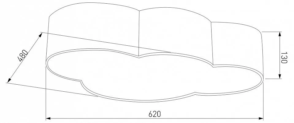 Накладной светильник TK Lighting Cloud 3145 Cloud
