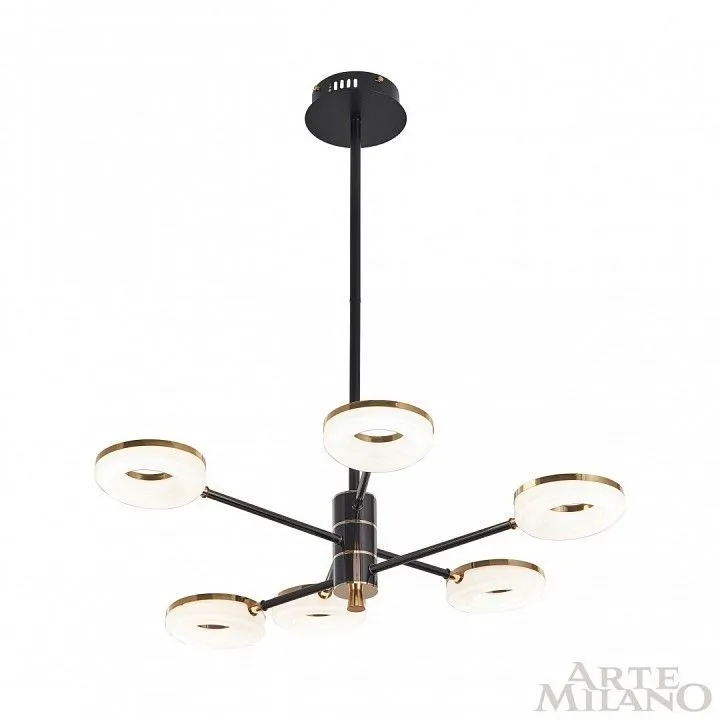 Люстра на штанге Arte Milano Ferrara-72999 276699/6 BK/GD