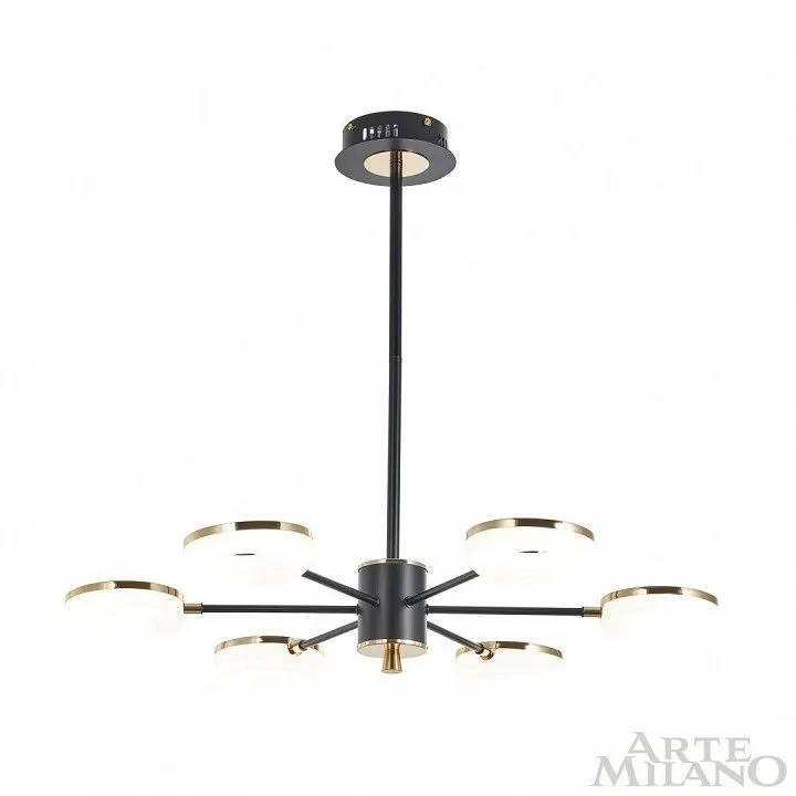 Люстра на штанге Arte Milano Ferrara-72999 277499/6 BK/GD