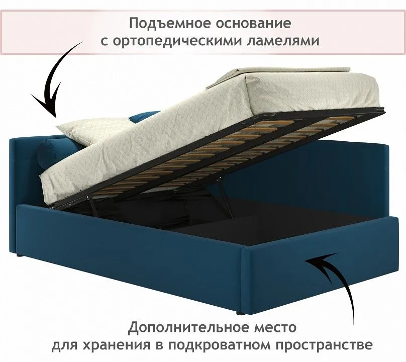 Кровать полутораспальная Bonna 2000x1200 с ПМ