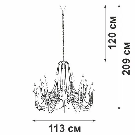 Подвесная люстра Vitaluce V1044 V1044-1/20