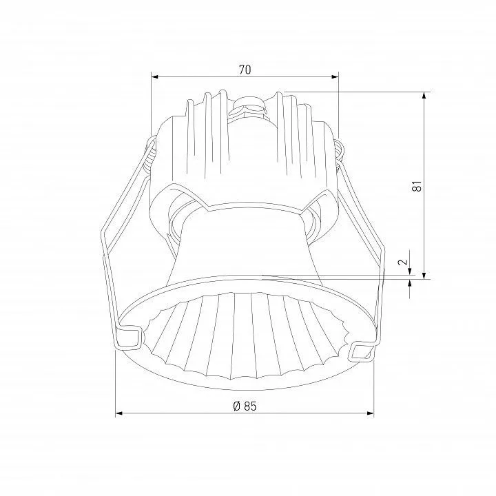 Встраиваемый светильник Elektrostandard Arco 15274/LED