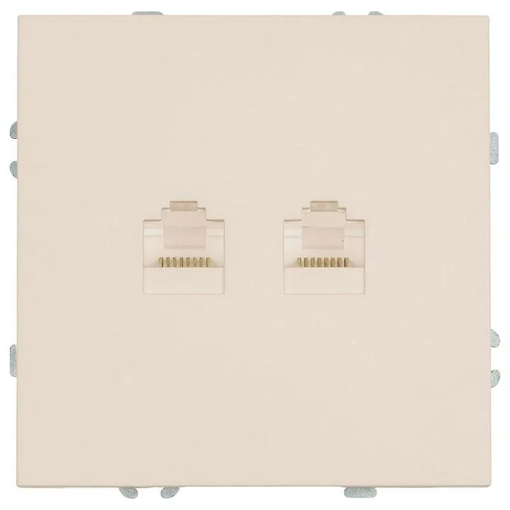 Розетка двойная Ethernet RJ-45 без рамки Stekker Эмили 49900