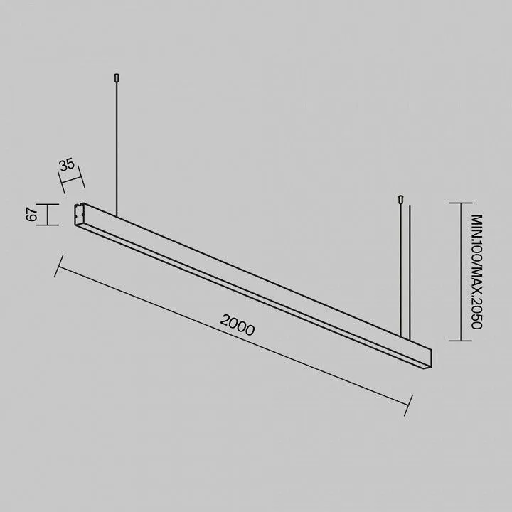 Подвесной светильник Maytoni Technical  LL312048