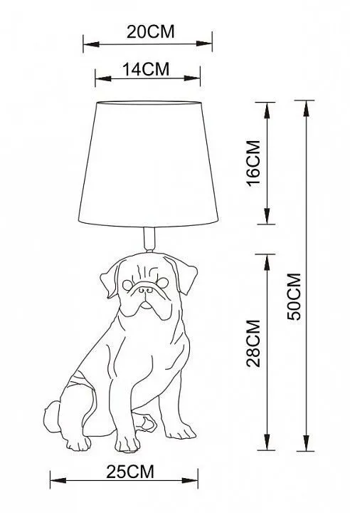 Настольная лампа декоративная Arte Lamp Bobby A1512LT-1BK