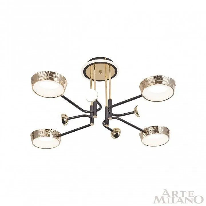 Потолочная люстра Arte Milano Ferrara-73210 273210/8 BK/GD