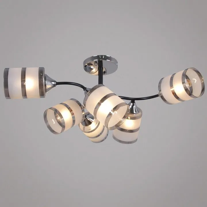 Люстра на штанге Reluce  45360-0.3-06 BK+CR