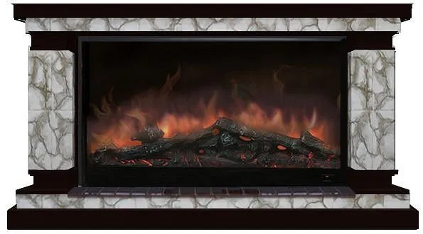 Комплект из электрокамина напольного и портала (143x45x82.5 см) Лорд Карелия Premier S14 ЛО000061