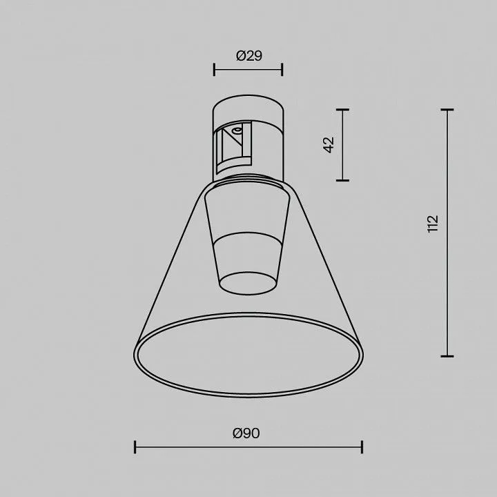 Накладной светильник Maytoni Technical Бьянка TR147-1-3W4K-BS