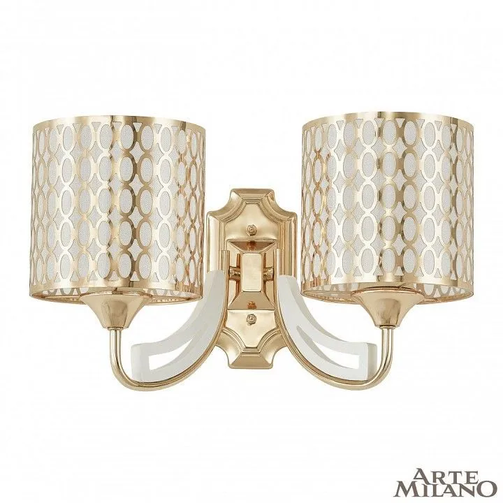 Бра Arte Milano Florentia-3387 303387/2W Wh/Gd