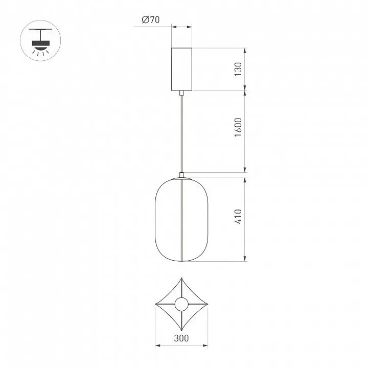 Подвесной светильник Arlight SETA 056883