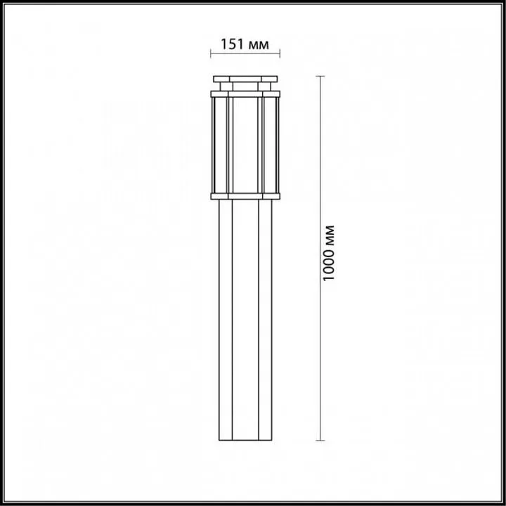 Наземный низкий светильник Odeon Light Gino 4048/1F
