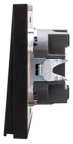 Выключатель двухклавишный с подсветкой без рамки Kranz STRONG KR-78-0714-5