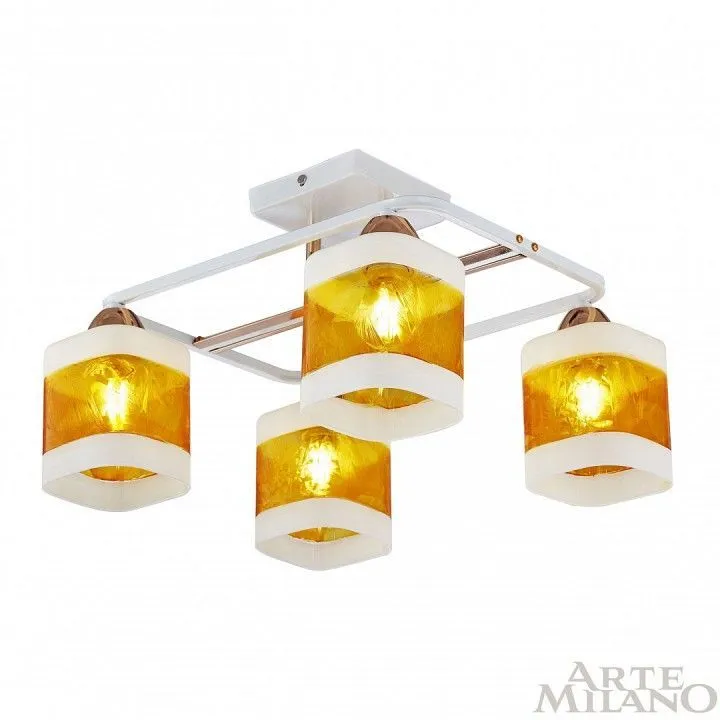 Потолочная люстра Arte Milano AMALFI-322008 322008/4 WH+FG