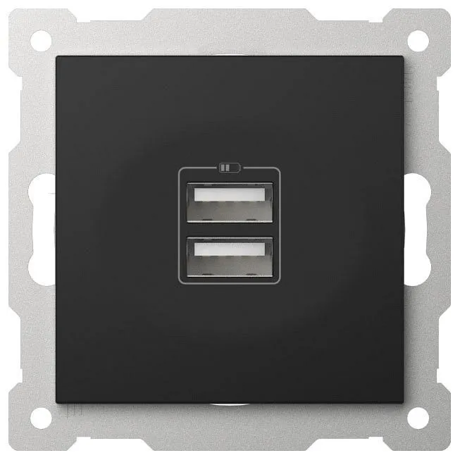 Розетка 2хUSB type A без рамки Elbi Eleсtriс Zena Vega 609-014800-143
