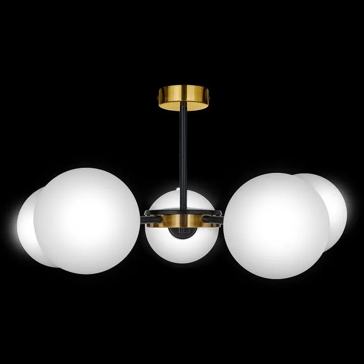 Люстра на штанге 33 идеи S32WH CHN800S.04.17ABL.ASB-S32WH