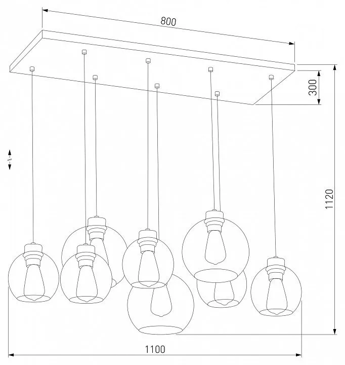 Подвесной светильник TK Lighting Cubus 4113 Cubus Graphite
