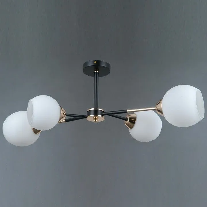 Люстра на штанге ILLUMICO LIBRA IL0715-4CSQ-24 BK GD LIBRA