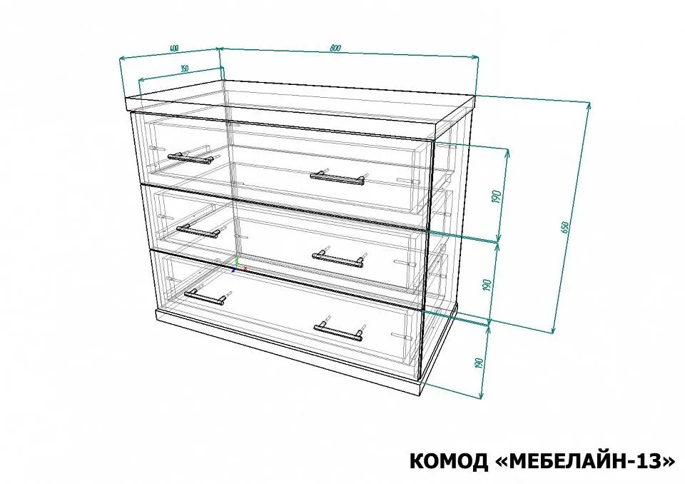 Комод Мебелайн-13