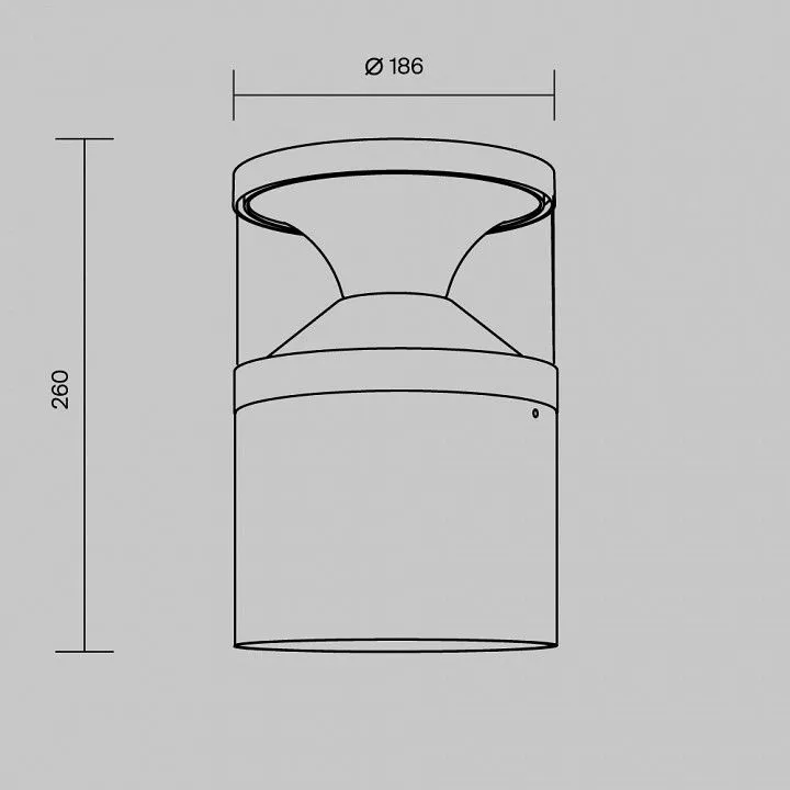 Наземный низкий светильник Maytoni Outdoor Пиро O496FL-L21B3K
