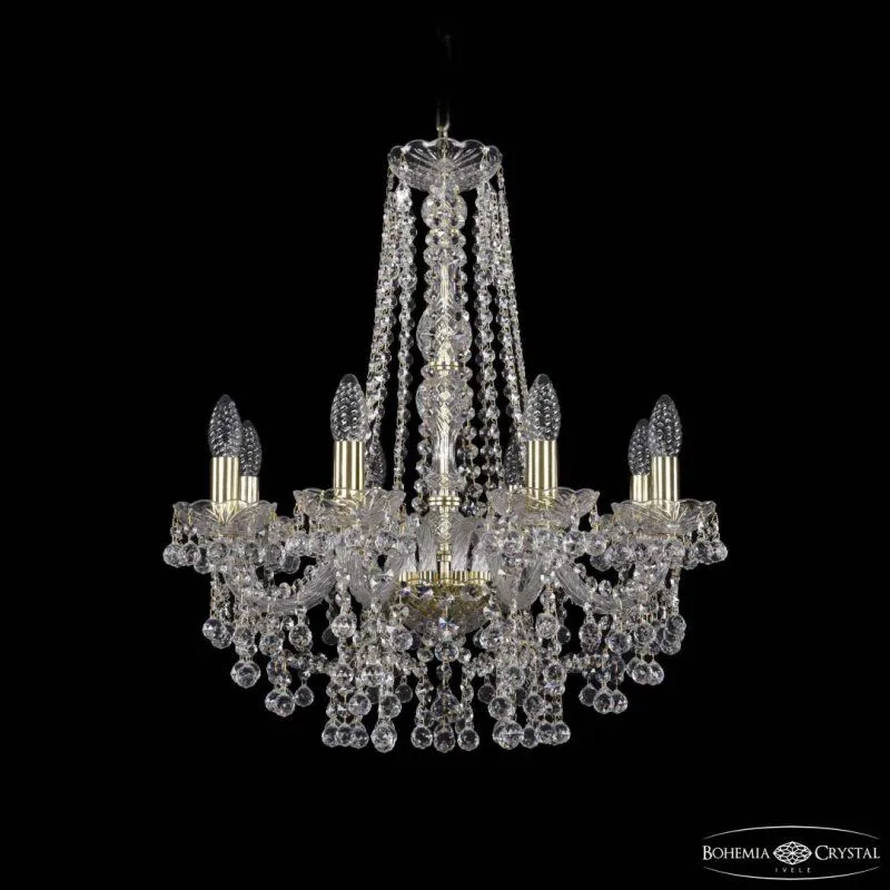 Подвесная люстра Bohemia Ivele Crystal 1409 1409/8/195/h-63 G