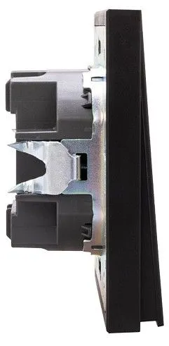 Выключатель двухклавишный с подсветкой без рамки Kranz STRONG KR-78-0714-5