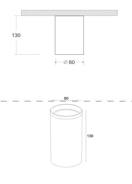 Накладной светильник Maytoni Technical Фокус C010CL-01MG