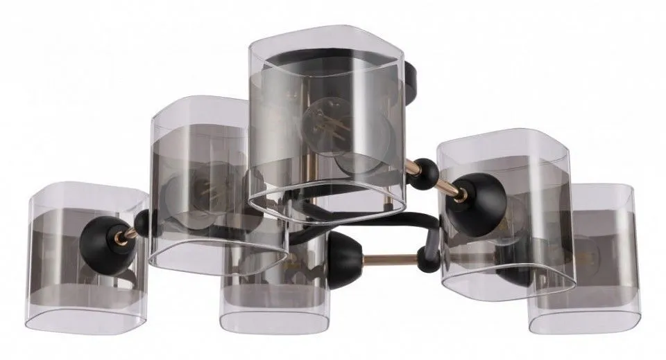 Потолочная люстра Arte Milano AMALFI-324308 324308/6 BK+FG