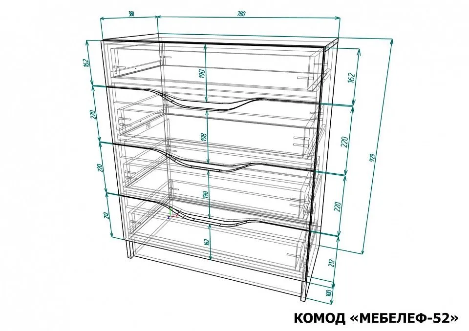 Комод Мебелеф-52