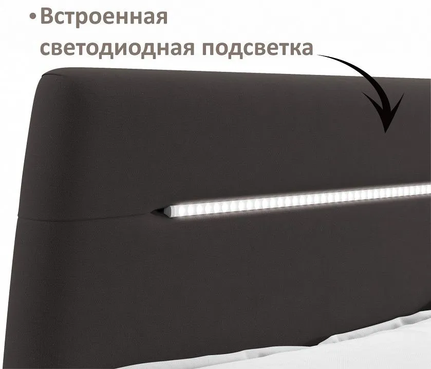 Кровать двуспальная Neo с подсветкой