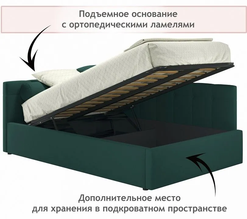 Кровать полутораспальная Bonna 2000x1200 с ПМ