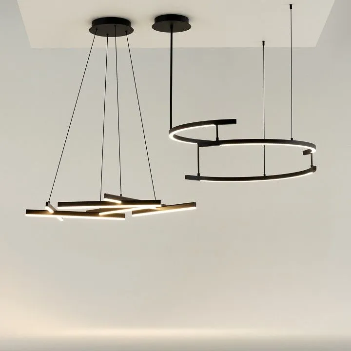 Подвесная люстра Maytoni Линия MOD016PL-L80BK