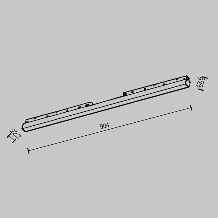 Встраиваемый светильник Maytoni Technical Базис TR030-2-30W2.7K-B