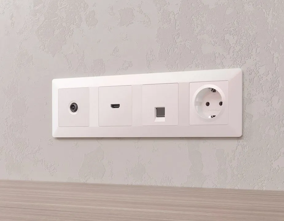 Накладка для розетки с заземлением Ambrella Volt ALFA AP2060