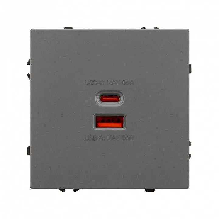 Розетка 2хUSB type A и C без рамки Arlight SCT 054319