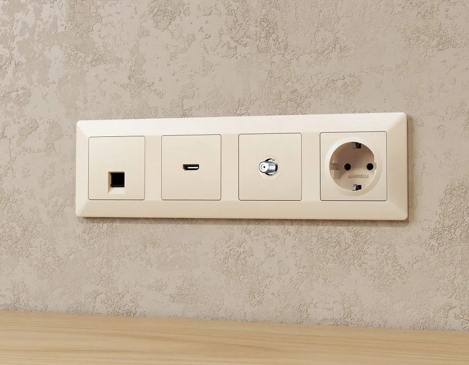 ТВ-розетка без рамки Ambrella Volt ALFA MA333050