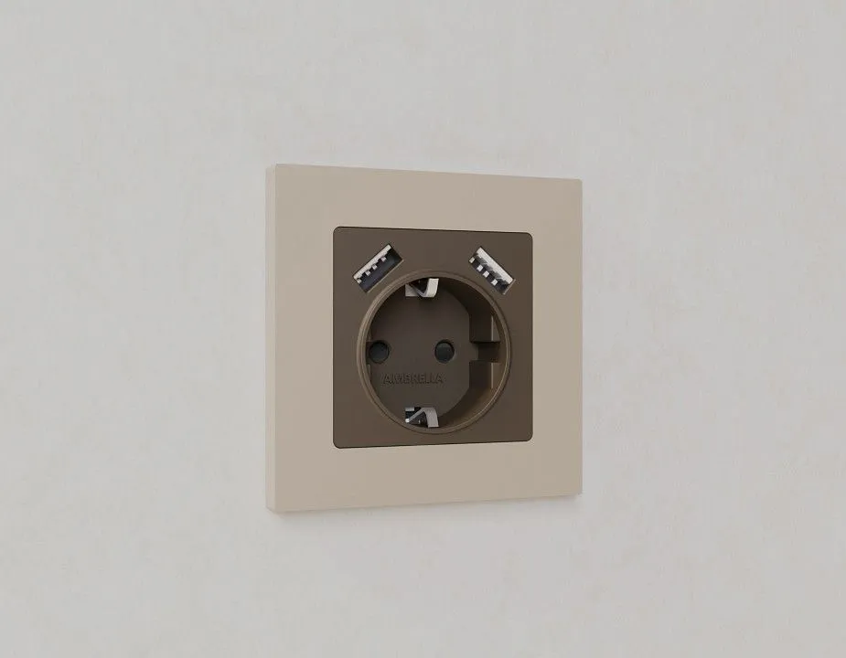 Рамка на 1 пост Ambrella Volt ALFA AF250361