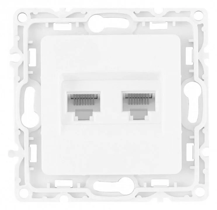 Розетка Ethernet RJ-45 без рамки Arte Milano am-217 217.45-2.white
