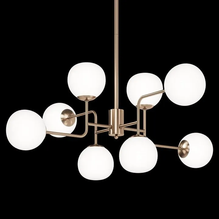 Люстра на штанге Maytoni Эрих MOD221-PL-08-G