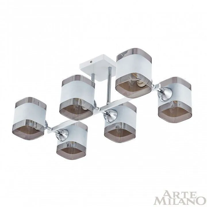 Потолочная люстра Arte Milano AMALFI-329809 329809/6 WH+CR