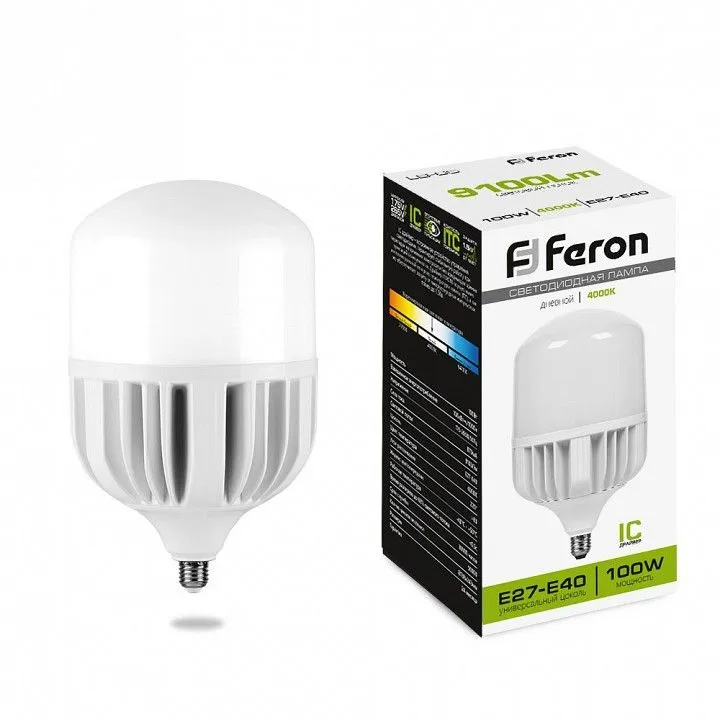 Лампа светодиодная Feron  E27, E40 40Вт 4000K 25819