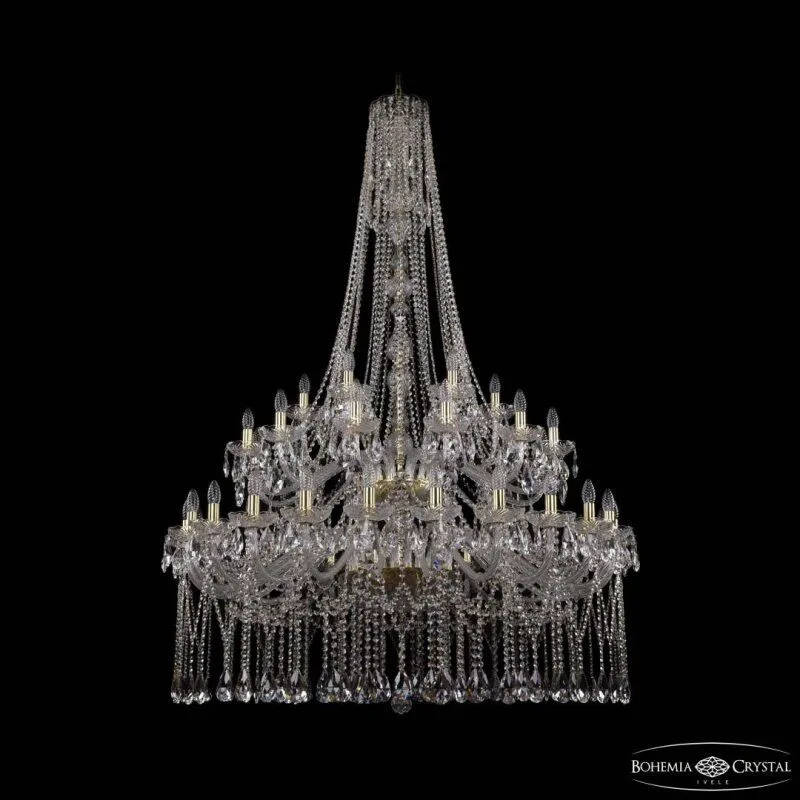 Подвесная люстра Bohemia Ivele Crystal 1413 1413/24+12+6/460/h-185/2d Ni