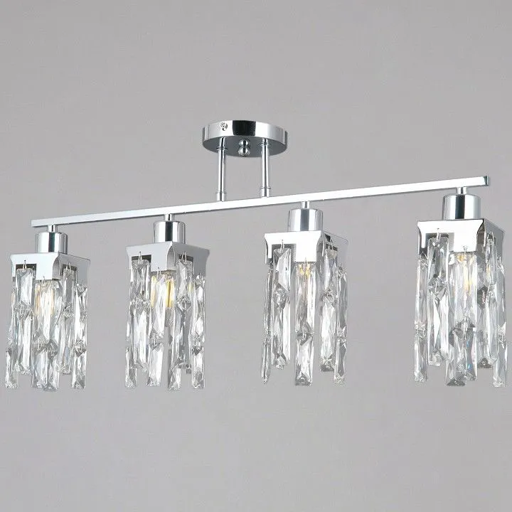 Люстра на штанге ILLUMICO  IL3601-4CSQ-26 CR DS