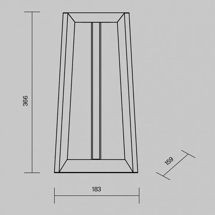 Наземный низкий светильник Maytoni Outdoor Воздух O466FL-L12B3K